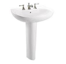 Toto LPT242.4G#11 - Prominence 26" Pedestal Bathroom Sink with 3 Faucet Holes Drilled, 4" Faucet cen