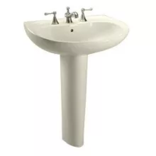 LPT242G#11 -  - Prominence Oval Basin Pedestal Sink - Single Hole - Colonial White