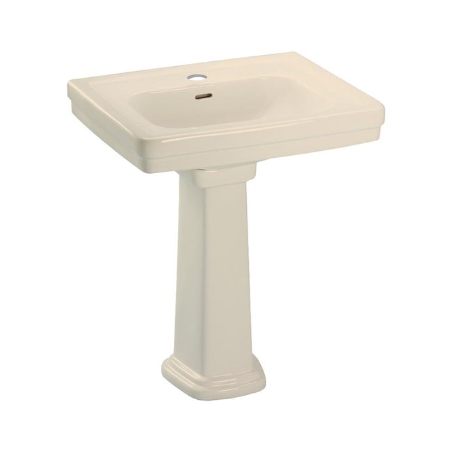Toto LPT532N#12 - Promenade 24" Pedestal Bathroom Sink with Single Faucet Hole Drilled and Overflow-