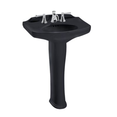 Toto LPT642#51 - Dartmouth 24-1/4" Pedestal Bathroom Sink with Single Faucet Hole Drilled and Overfl