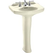 Toto LPT642.8#03 - Dartmouth 24-1/4" Pedestal Bathroom Sink with 3 Faucet Holes Drilled,8"Faucet Centers  and Overflow-Bone