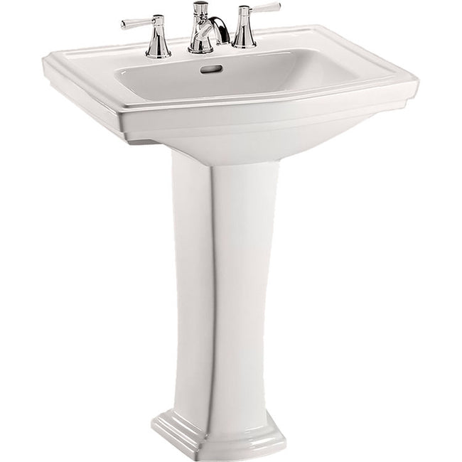 Toto LPT780#11 - Clayton 27" Pedestal Bathroom Sink with Single Faucet Hole Drilled and Overflow- CO