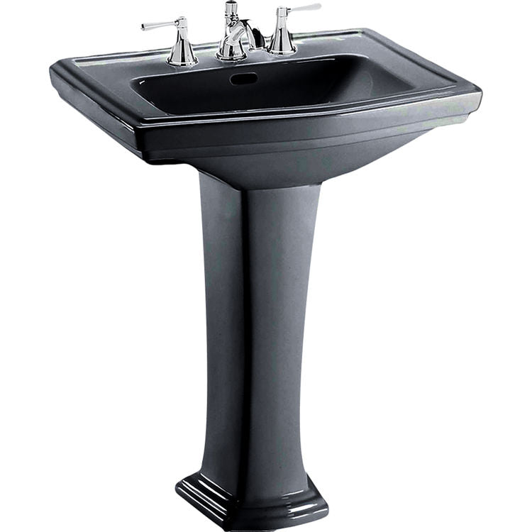 Toto LPT780#51 - Clayton 27" Pedestal Bathroom Sink with Single Faucet Hole Drilled and Overflow-Ebo