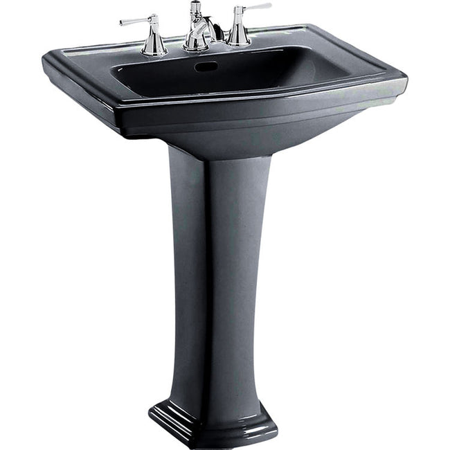 Toto LPT780#51 - Clayton 27" Pedestal Bathroom Sink with Single Faucet Hole Drilled and Overflow-Ebo