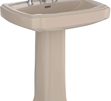 Toto LPT970#03 - Guinevere 27-1/8" Pedestal Bathroom Sink with Single Faucet Hole Drilled and Overfl
