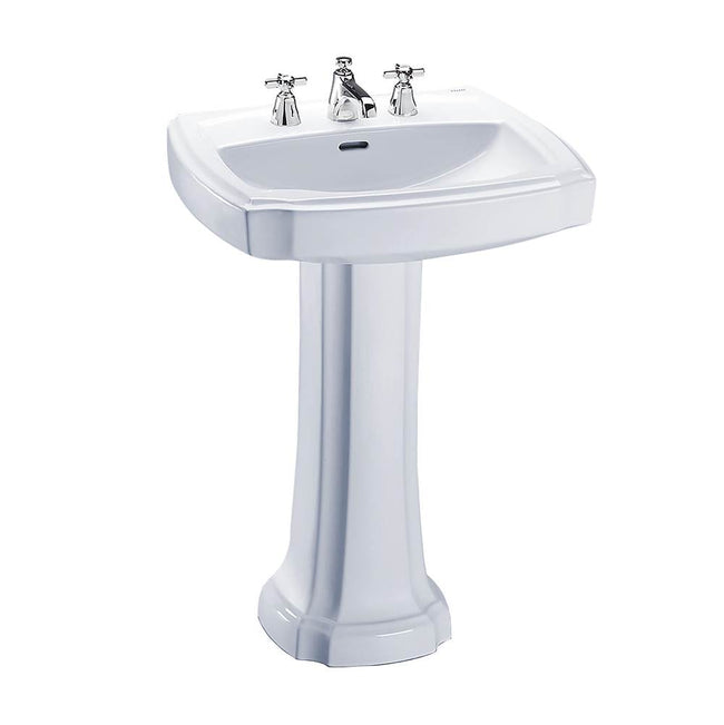 Toto LPT972#03 - Guinevere 24-3/8" Pedestal Bathroom Sink with Single Faucet Hole Drilled and Overfl
