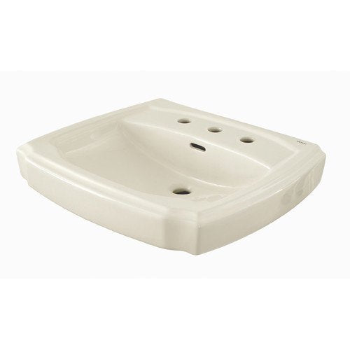 Toto LPT972#12 - Guinevere 24-3/8" Pedestal Bathroom Sink with Single Faucet Hole Drilled and Overfl