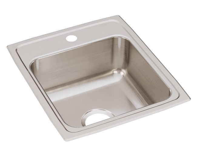 Elkay LR17201 - 18 Gauge Stainless Steel 17" x 20" x 7.625" Single Bowl Drop-in Kitchen Sink