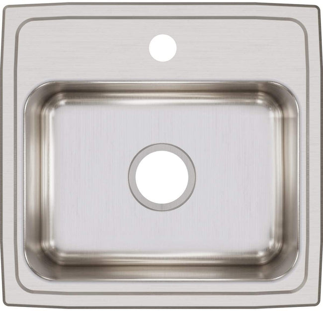 Elkay LR19181 - 18 Gauge Stainless Steel 19" x 18" x 7.625" Single Bowl Drop-in Kitchen Sink