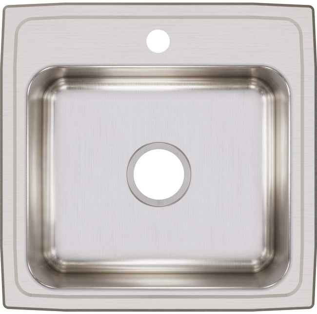 Elkay LR19191 - 18 Gauge Stainless Steel 19.5" x 19" x 7.5" Single Bowl Drop-in Kitchen Sink