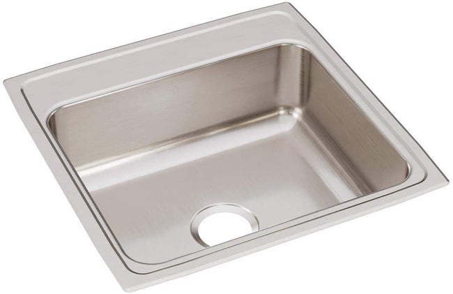 Elkay LR22220 - 18 Gauge Stainless Steel 22" x 22" x 7.625" Single Bowl Drop-in Kitchen Sink