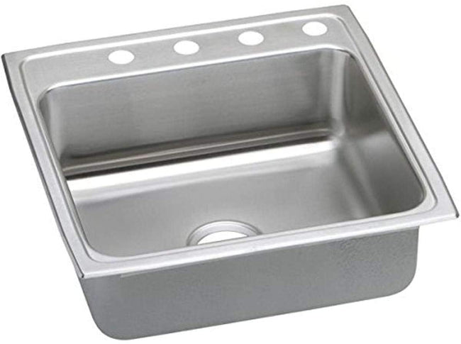 Elkay LR22222 - 18 Gauge Stainless Steel 22" x 22" x 7.625" Single Bowl Drop-in Kitchen Sink