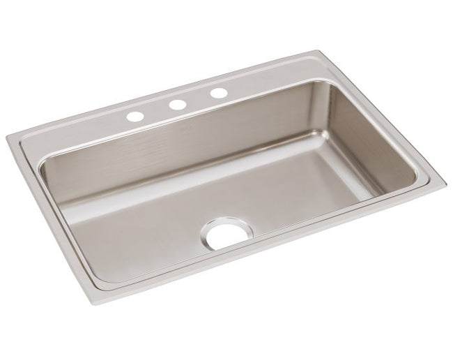 Elkay LR31223 - 18 Gauge Stainless Steel 31" x 22" x 7.625" Single Bowl Drop-in Kitchen Sink
