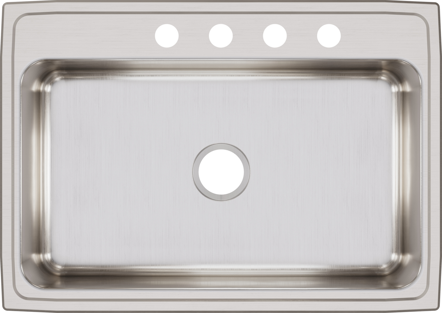 Elkay LR31224 - Elkay Lustertone Classic Stainless Steel 31" x 22" x 7-5/8", Single Bowl Drop-in Sin