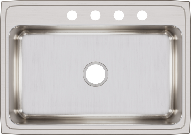 Elkay LR31224 - Elkay Lustertone Classic Stainless Steel 31" x 22" x 7-5/8", Single Bowl Drop-in Sin