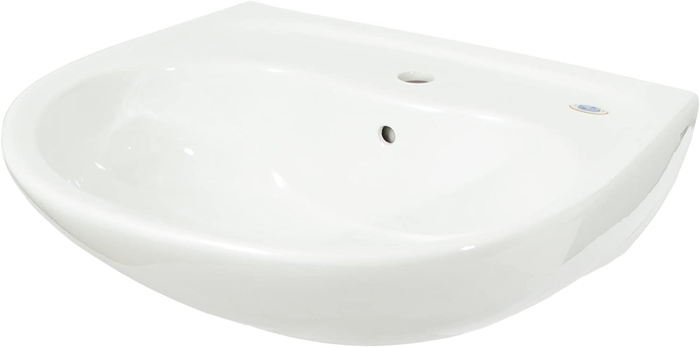 Toto LT241G#01 - Supreme 22-7/8" Wall Mounted Bathroom Sink with Single Faucet Hole Drilled, Overflo