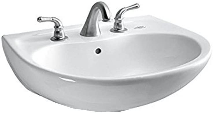Toto LT242.4G#01 - Prominence 26" Wall Mounted Bathroom Sink with 3 Faucet Holes Drilled- Cotton