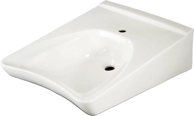 Toto LT308#01 - Wall Mounted Bathroom Sink with Single Faucet Hole Drilled and Overflow