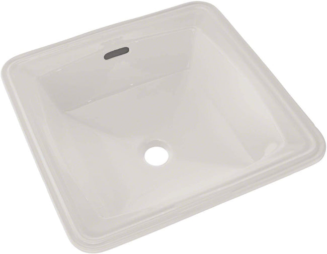 Toto LT491G#01 - Connelly Vitreous China Undermount Square Bathroom Sink, 17'' L x 17'' W x 7.5'' H-