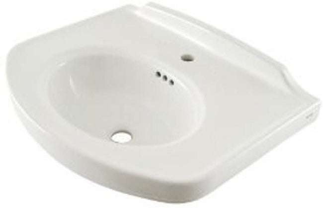 Toto LT642#01 - Dartmouth 24-1/4" Pedestal Bathroom Sink with Single Faucet Hole Drilled and Overflo