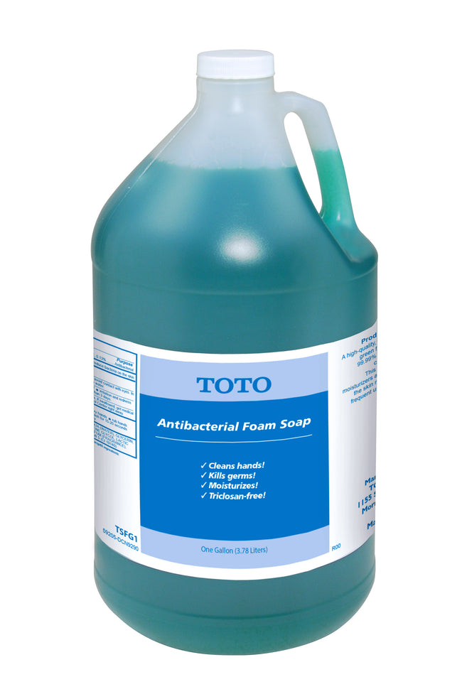 Toto TSFG1 - Antibacterial Foam Soap Pack of Four 1 Gallon Bottles- Green