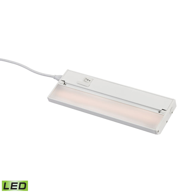 ELK Lighting LV012RSF - ZeeLED Pro 4" Wide 1-Light Utility Light in White with Diffused Glass - Inte