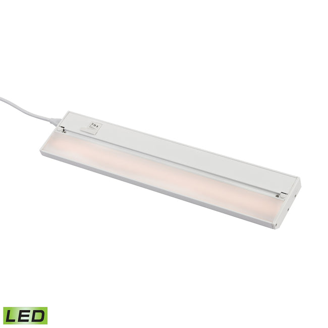 ELK Lighting LV018RSF - ZeeLED Pro 4" Wide 1-Light Utility Light in White with Diffused Glass - Inte