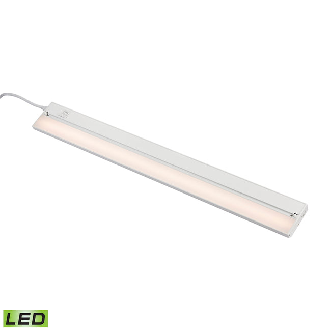 ELK Lighting LV032RSF - ZeeLED Pro 4" Wide 1-Light Utility Light in White with Diffused Glass - Inte