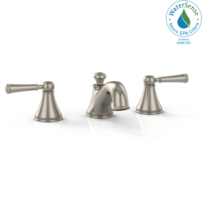 Toto TL220DD1#BN - Vivian Double Handle Widespread Bathroom Faucet with Metal Lever Handles