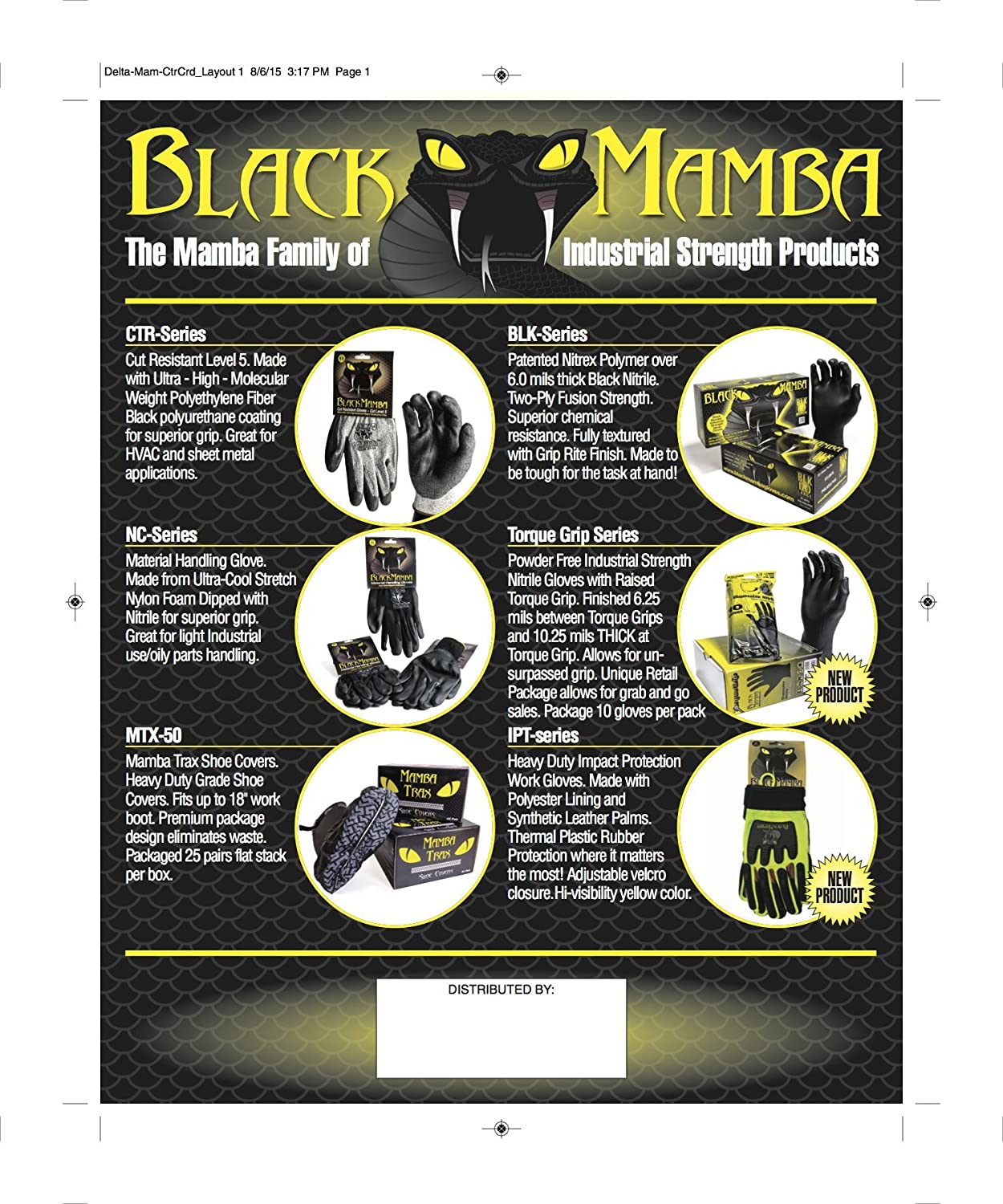 Black Mamba Super Strong Nitrile 100 Glove BOX