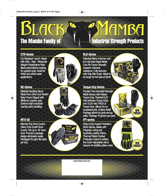Black Mamba Super Strong Nitrile 100 Glove BOX