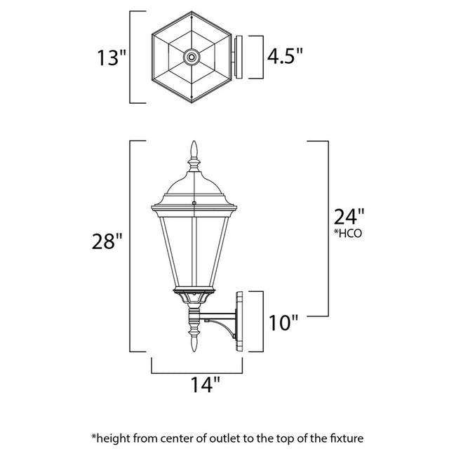 Maxim 1006BK - Westlake 3 Light 28" Wall Sconce