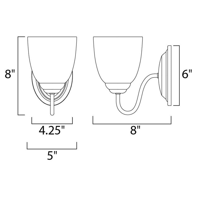 Maxim 10071 - Stefan 1 Light 8" Vanity Light