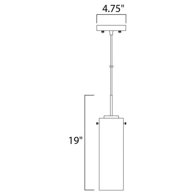 Maxim 10194CLFTPC - Scope 1 Light 15" Pendant