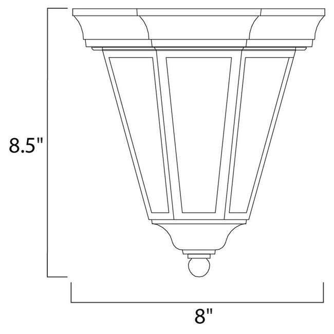 Maxim 1027BK - Westlake 1 Light 9" Flush Mount