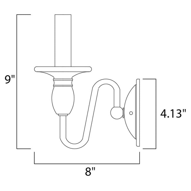 Maxim 11031OI - Towne 1 Light 9" Wall Sconce