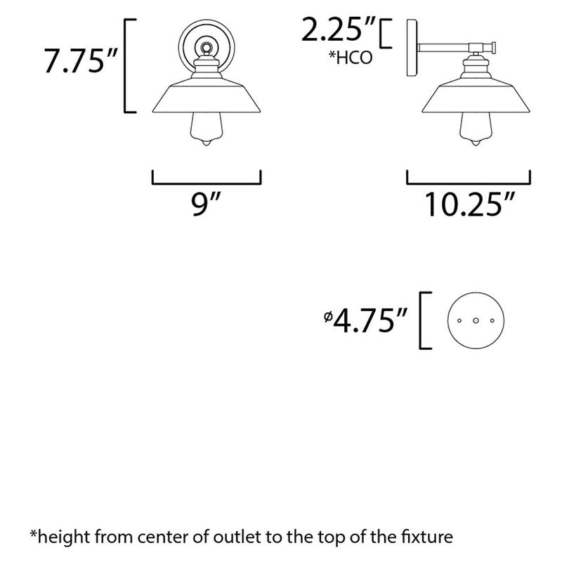 Maxim 11191SWPC - Willowbrook 1 Light 10" Wall Sconce