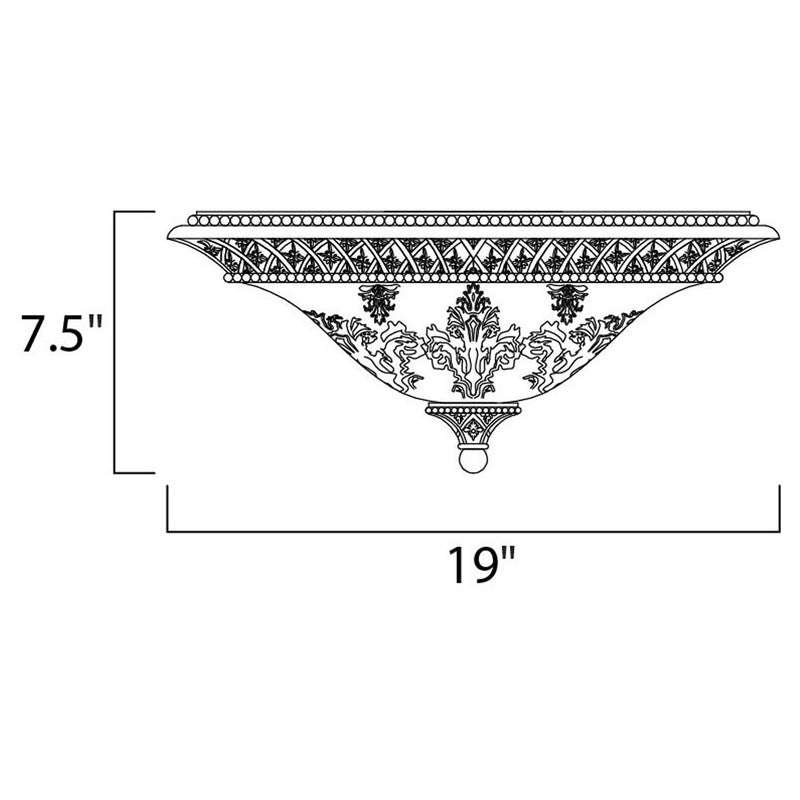 Maxim 11240SAOI - Symphony 2 Light 19" Flush Mount