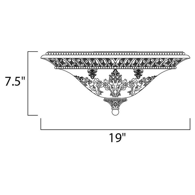 Maxim 11240SAOI - Symphony 2 Light 19" Flush Mount