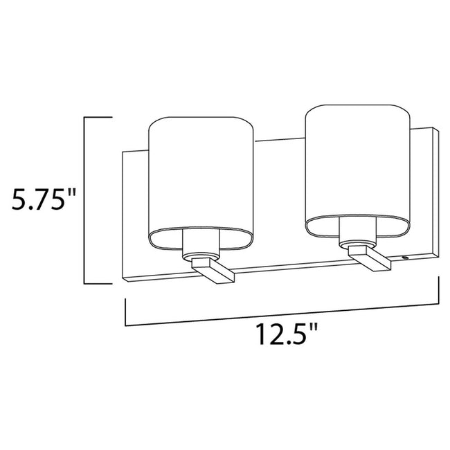Maxim 11252 - Wrap 2 Light 13" Vanity Light