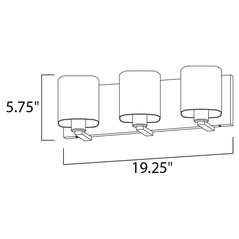 Maxim 11253 - Wrap 3 Light 19" Vanity Light
