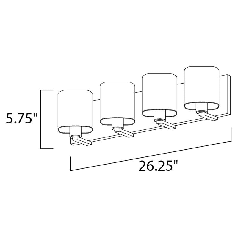 Maxim 11254 - Wrap 4 Light 26" Vanity Light