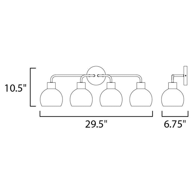 Maxim 11274 - Coraline 4 Light 30" Vanity Light
