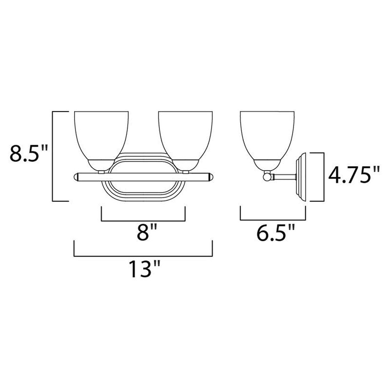 Maxim 11312 - Axis 2 Light 13" Vanity Light