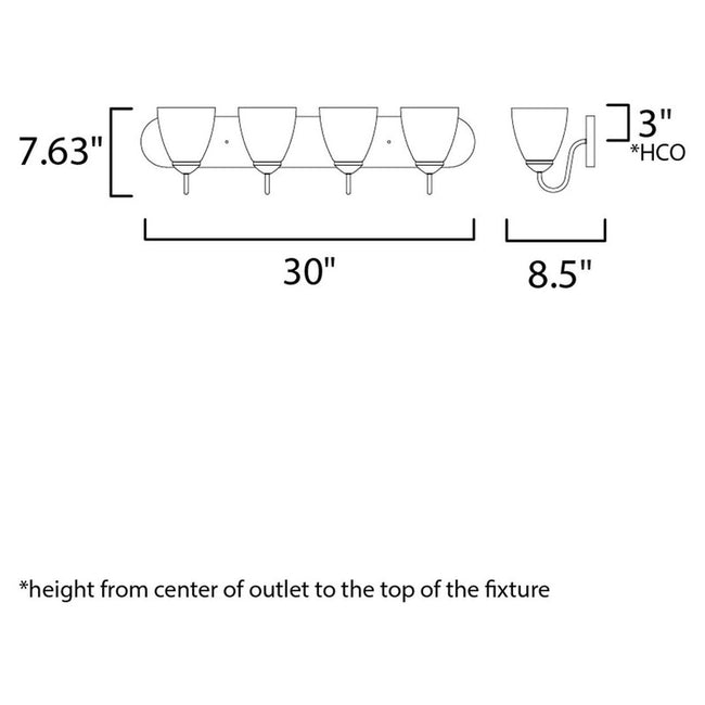 Maxim 11384FTSN - Axis 4 Light 30" Vanity Light