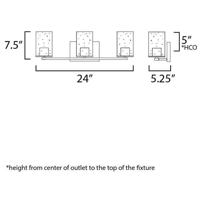 Maxim 11843 - Sleek 3 Light 24" Vanity Light