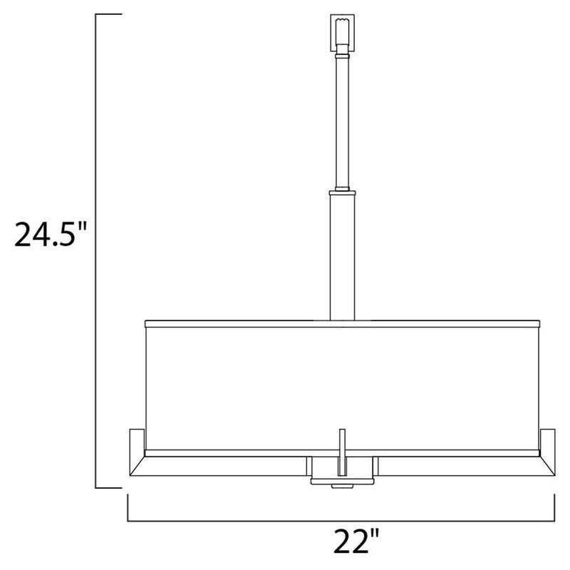 Maxim 12053WTOI - Nexus 4 Light 25" Pendant