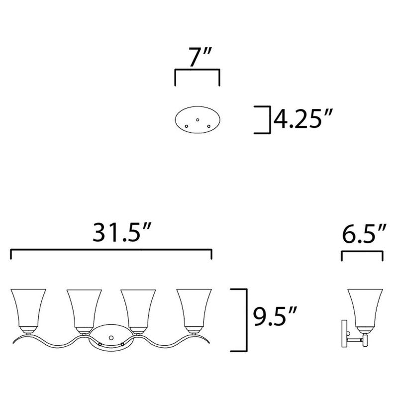 Maxim 12084 - Vital 4 Light 32" Vanity Light