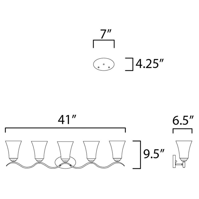 Maxim 12085 - Vital 5 Light 41" Vanity Light