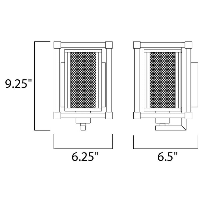 Maxim 12151BKPN - Refine 1 Light 9" Wall Sconce